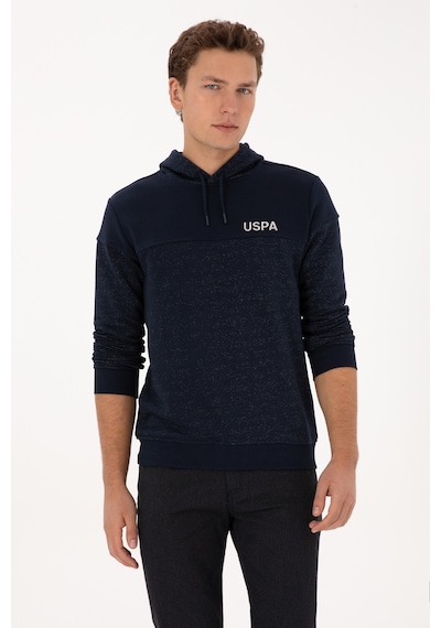 U.S. Polo Assn. Erkek Regular Fit Kapüşonlu Lacivert Sweatshirt 50316349-VR033