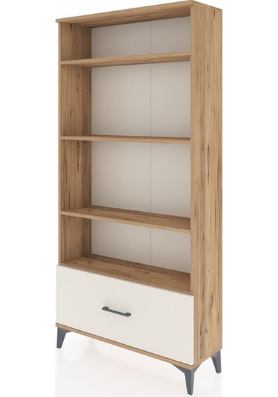 Arges Dolap 4 Raflı Tek Çekmeceli 88x30x182 Çam-aytaşı Atlas Çam