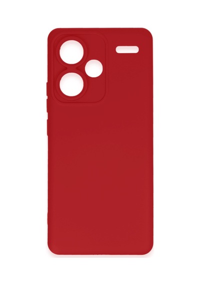 Xiaomi Redmi Note 13 Pro Plus Uyumlu Kılıf Nano İçi Kadife Silikon - Kırmızı