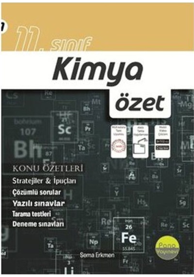 11 Sınıf Kimya Özet Pano Yayınevi