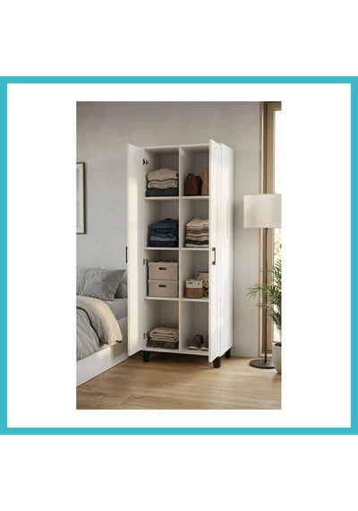 Bezos 8 Gözlü Kiler Dolabı Beyaz 70 Cm Dfnbez
