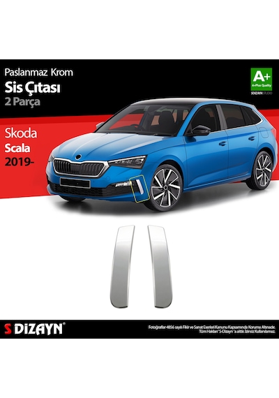 S-dizayn Skoda Scala Krom Sis Çıtası 2 Prç 2019-2023