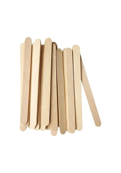Puti Ahşap Dil Çubuğu Naturel Renk 50'Li Paket