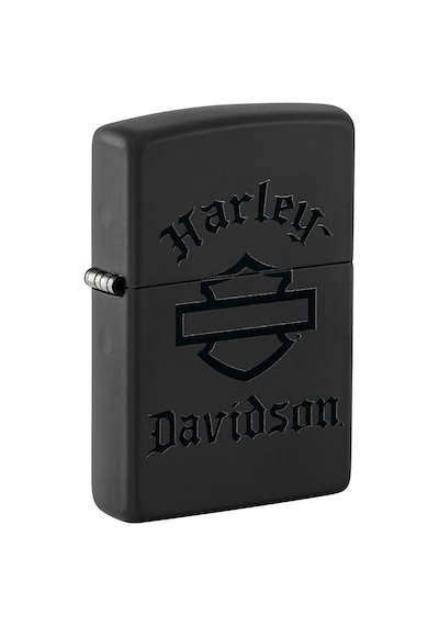 Zippo Harley Davidson Black Logo Dizayn Çakmak Siyah