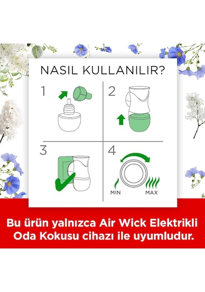 Air Wick Elektrikli Oda Kokusu Yedek Şişe Temizliğin Esintisi x 2