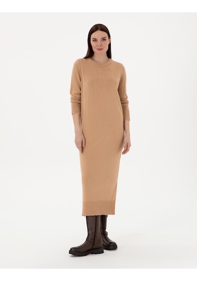 Pierre Cardin Kadın Bej Melanj Elbise Triko 50300115-vr156 Bej Melanj Pierre Cardin Kadın Bej Melanj Elbise Triko 50300115-vr156 Bej Melanj