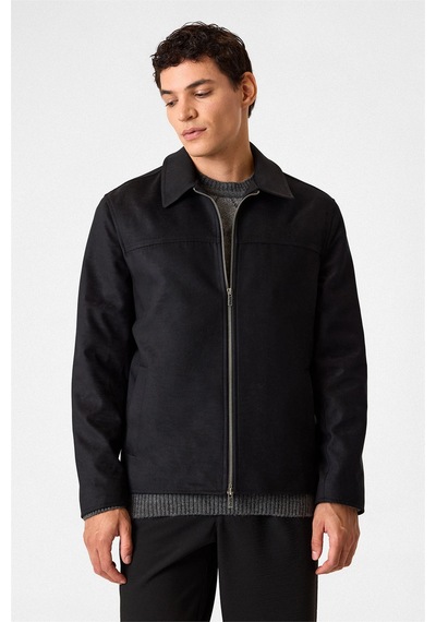 Backandbond Siyah Regular Fit Süet Mont Çok Renkli