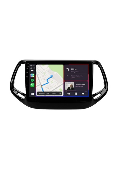 Jeep Compass Android Multimedya 2017-2020 Carplay Android Auto Navigasyon Kameralı 4gb Ram 32gb 10"