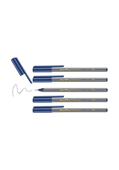 Edding 55 Fineliner - Çelik Mavisi - 10 Kalem - 0,3 Mm Uç