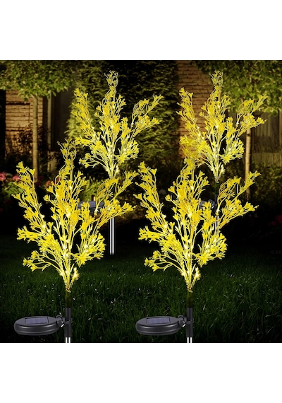 2 Adet Güneş Enerjili Suya Dayanıklı Bahçe Çim Yolu Peyzaj İçin Led Işıklı Kolza Tohumu Çiçeği Lc-105 Lc-105