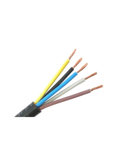 Seval H05vv-f 5x6 ,kesit 6mm² 5-damar/çok Telli 1mt Ttr Kablo