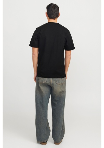 Jack & Jones Jcotarmac Camo Front Tee Siyah Erkek Kısa Kol T-shirt 000000000102276981 Siyah