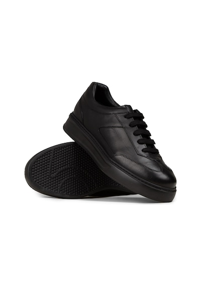 Deery Erkek Hakiki Deri Siyah Sneaker Ayakkabı - 02015msyhe01 Siyah