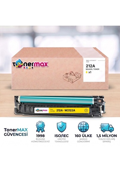 Hp 212a W2122a Sarı Uyumlu Toner - Çipli / Color Laserjet Enterprise M554 / M555 / Mfp M578