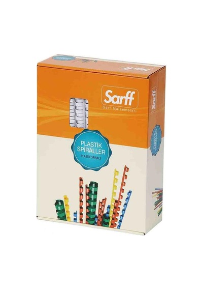 Sarff 28mm.beyaz Delux Plastik Spiral 50 Adet
