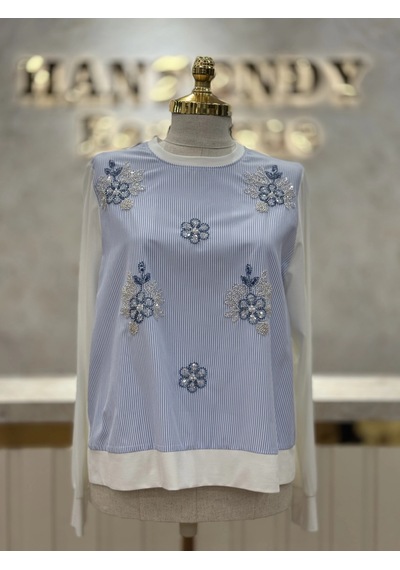 Fuat Gürşen Fg-26y5350-b Bebe Mavi Renk Tunik Çok Renkli