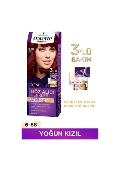 Palette Göz Alıcı Renkler 6 - 88 Yoğun Kızıl X 2 Adet