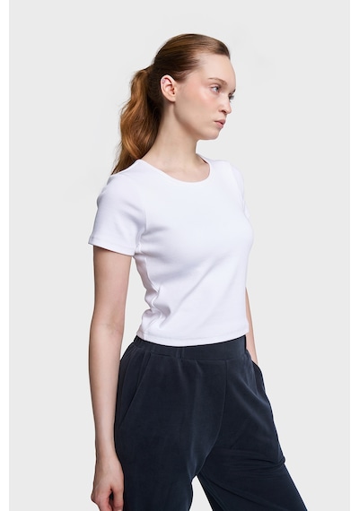 Lescon Kadın Kısa Kollu T-shirt 26y-2102 Beyaz