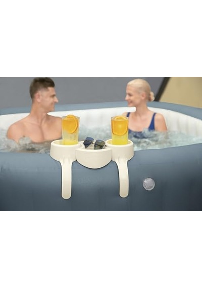 Bestway Lay-z Spa İçecek Tutucu, Set 35 X 2,32 X 20,5 Cm, Beyaz Açık Ahşap