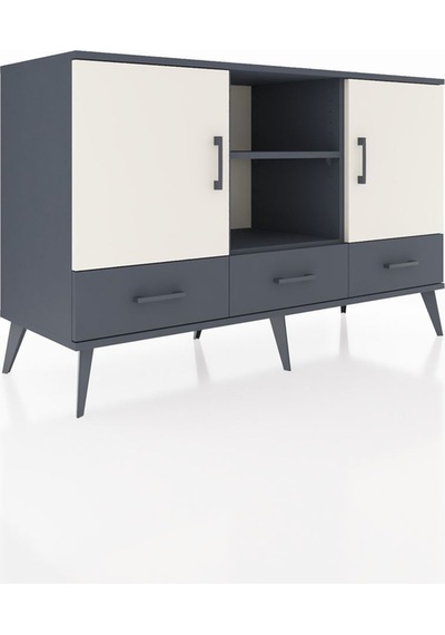 Hyperion Konsol 6 Raflı 3 Çekmeceli 3 Kapaklı 132x44x83 Antrasit-aytaşı/antrasit Aytaşı/antrasit Hyperion Konsol 6 Raflı 3 Çekmeceli 3 Kapaklı 132x44x83 Antrasit-aytaşı/antrasit Aytaşı/antrasit