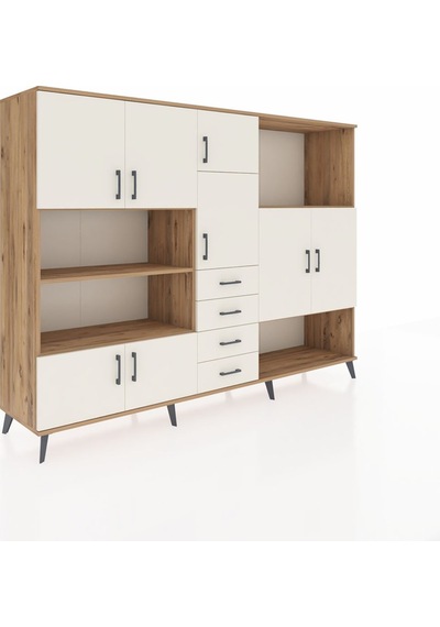 Hyperion Dolap 10 Raflı 4 Çekmeceli 8 Kapaklı 220x44x163 Çam-ayta Çam-aytaşı Hyperion Dolap 10 Raflı 4 Çekmeceli 8 Kapaklı 220x44x163 Çam-ayta Çam-aytaşı