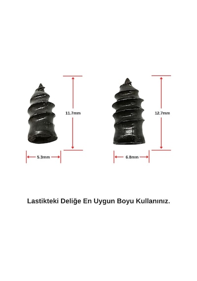 Araç Oto Kamyonlar İçin Lastik Tamir Kiti Çivisi 20 Adet Araç Oto Kamyonlar İçin Lastik Tamir Kiti Çivisi 20 Adet