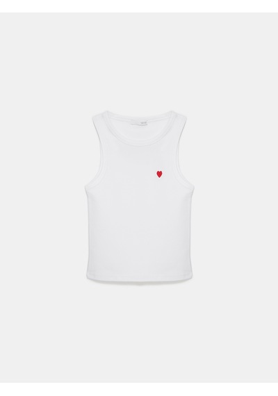 Dilvin 21259 Bisiklet Yaka Top-beyaz