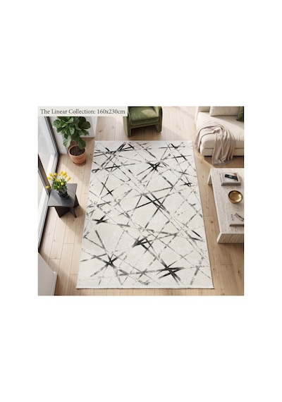 Merinos Vista %100 Akrilik Beyaz Gri Kesme Halı Yolluk Koridor Salon Halısı Geometrik Desenli 76590-95 Merinos Vista %100 Akrilik Beyaz Gri Kesme Halı Yolluk Koridor Salon Halısı Geometrik Desenli 76590-95