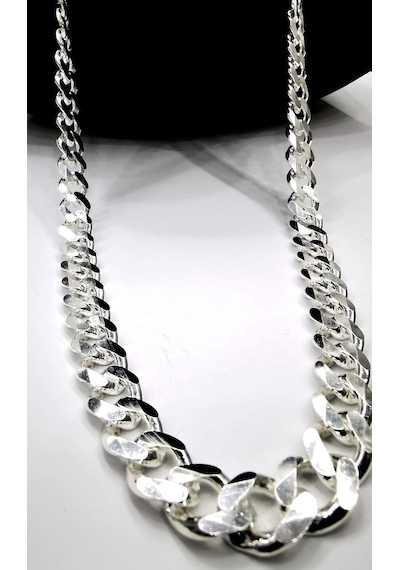 Omar Silver Erkek Gurmet 11 Mm Gümüş Kolye Zincir