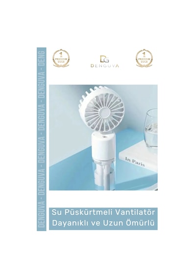 Yeni Nesil Taşınabilir 3 Kademeli 1200 Mah Usb Şarjlı Su Hazneli Püskürtmeli Mini Klima