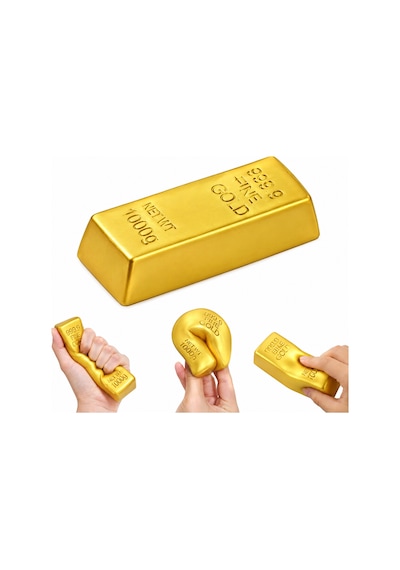 Külçe Altın Oyuncak Squish Sukuşi Yumuşak Sıkılabilir Squishy - 1 Adet