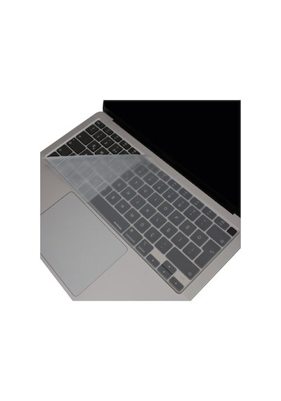 Apple Uyumlu MacBook Air 13 Klavye Kılıfı A2179 A2337 M1 Türkçe Q Silikon İnce Toz Sıvı Koruma Yıkanabilir Açık Mavi