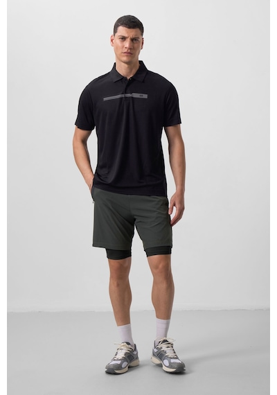 Tommy Life Haki Polyester İnce Yumuşak Standart Fit Erkek Taytlı Şort - 81287 Haki