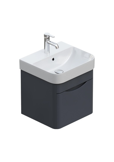 Aqua Bagno Piccolo 2.0 Alt Dolap 57 Cm. Antrasit Gri Parlak-lavabo Dahil Antrasit Aqua Bagno Piccolo 2.0 Alt Dolap 57 Cm. Antrasit Gri Parlak-lavabo Dahil Antrasit