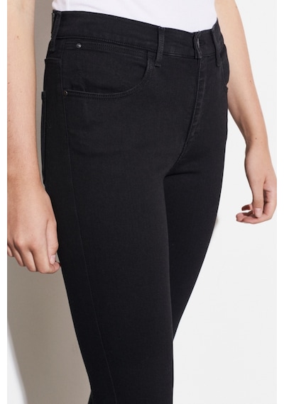 Wrangler High Rise Skinny Fit Denim Esnek Yüksek Bel Jean Kot Pantolon W27HLX023 Siyah