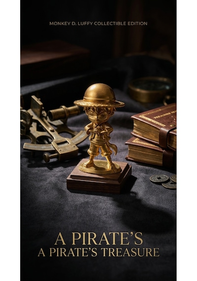 Tatucraft One Piece Monkey D. Luffy Büst Figür 10cm - Gold Efekt Koleksiyonluk Biblo
