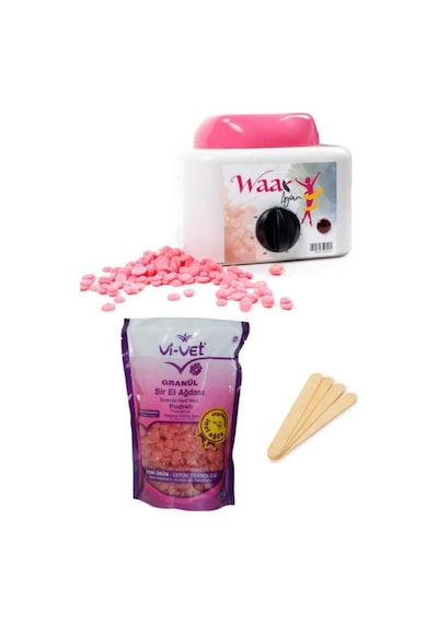 Vivet 250 Gr Inci Boncuk Ağda Hass.cilt+ağda Makinesi 3lü Set