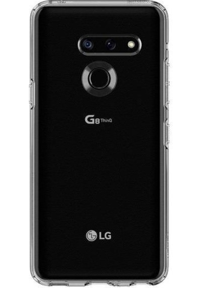 Spigen G8 Thinq İle Uyumlu Kılıf Liquid Crystal Crystal Clear Şeffaf
