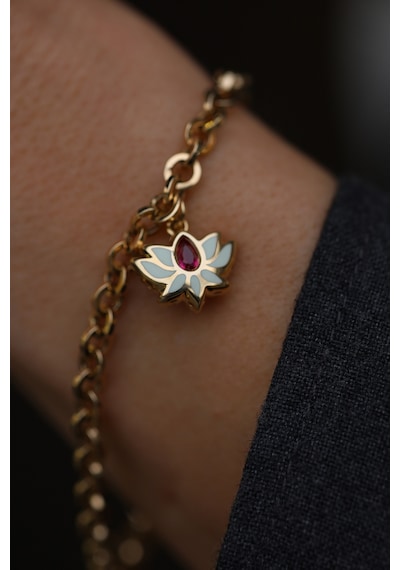 14 Ayar Altın Lotus Koleksiyonu Cetaş Bileklik Blk111925