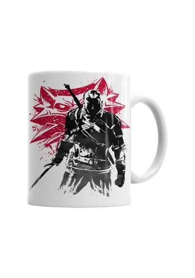 The Witcher Wolf Silhouette Kupa Bardak Porselen No34417 Karışık