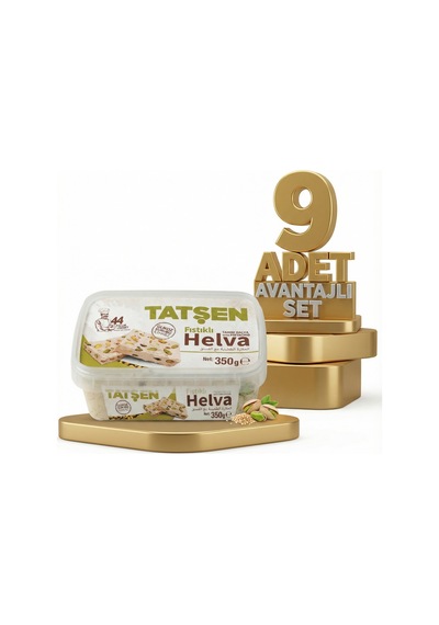 Tatşen Helva Fıstıklı 9x350 Gr