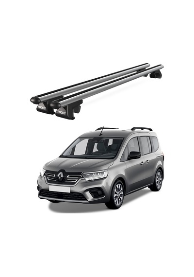 Venüs Renault Kangoo 2007-2021 Uyumlu Gri Ara Atkı Port Bagaj Tavan Barı