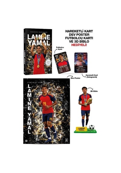 Lamine Yamal - Sahanın Yıldızları - 3d Biblo, Hareketli Kart, ...