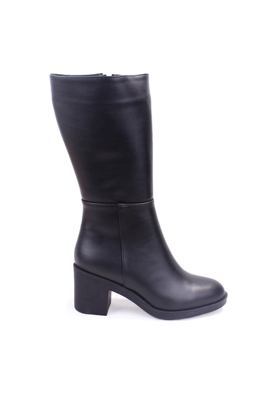 Dagoster Dza07-10620752 Siyah Günlük 7 Cm Kalıntopuklu Kadın Çizme