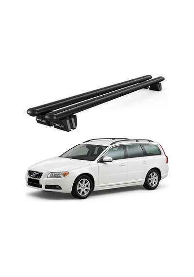 Pençe Volvo V70 Ara Atkı 2007-2016 Uyumlu Siyah Ara Atkı Port Bagaj Tavan Barı