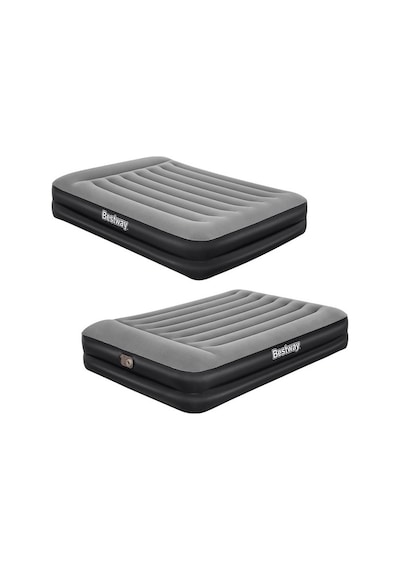 Bestway Pavillo 67403 Çift Kişilik Şişme Yatak Pompa 203x152x38 Gri - Siyah