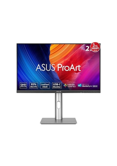 Asus 27" Ips Proart Pa278cfrv 5ms 100hz Hdmı-dp Usbc Grafik Tasarım Monitörü 2560x1440