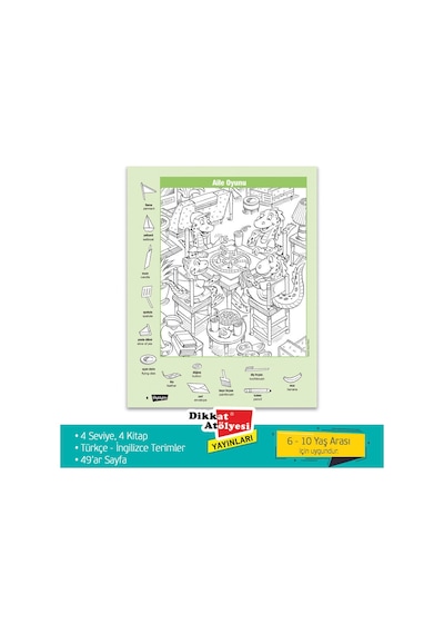 Pembelimon Hidden Pictures Gizli Resimler 4'Lü Set