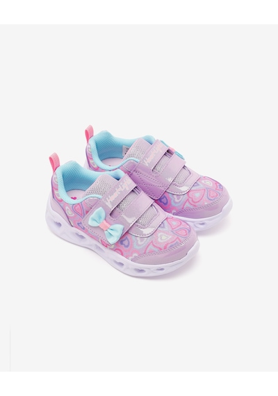 Skechers Heart Lıghts Boogıe Land Küçük Kız Çocuk Mor Işıklı Spor Ayakkabı 303258n Lvmt Mor