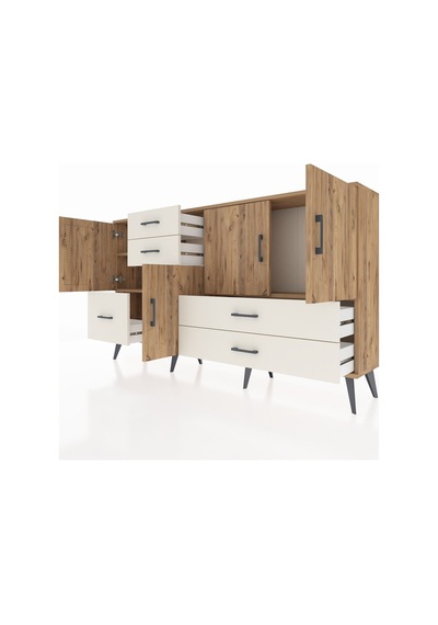 Arges Konsol 4 Raflı 5 Çekmeceli 4 Kapaklı 176x30x99 Çam-çam/aytaşı Atlas Çam/aytası - Atlas Çam Arges Konsol 4 Raflı 5 Çekmeceli 4 Kapaklı 176x30x99 Çam-çam/aytaşı Atlas Çam/aytası - Atlas Çam